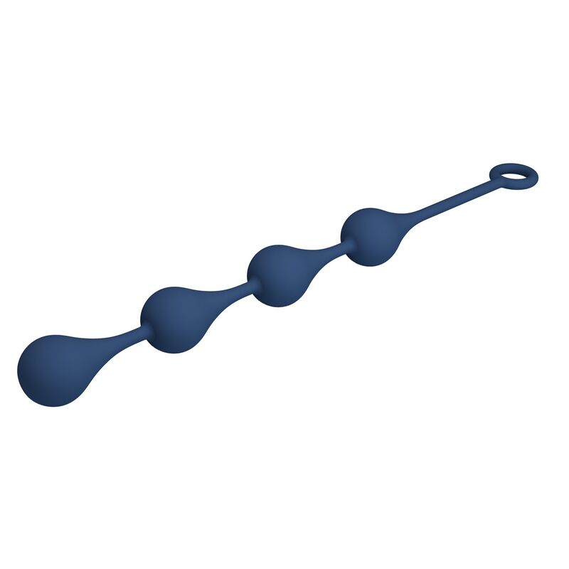 MR PLAY - BOLINHAS ANAL DE SILICONE AZUIS TAMANHO G 42,6 CM