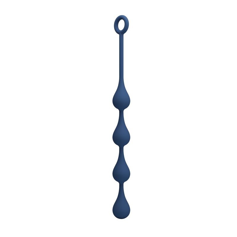 MR PLAY - BOLINHAS ANAL DE SILICONE AZUIS TAMANHO M 33 CM
