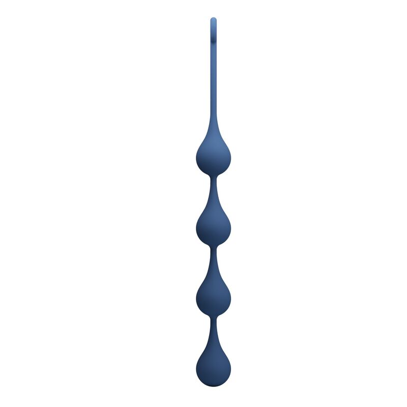 MR PLAY - BOLINHAS ANAL DE SILICONE AZUIS TAMANHO XL 52,5 CM