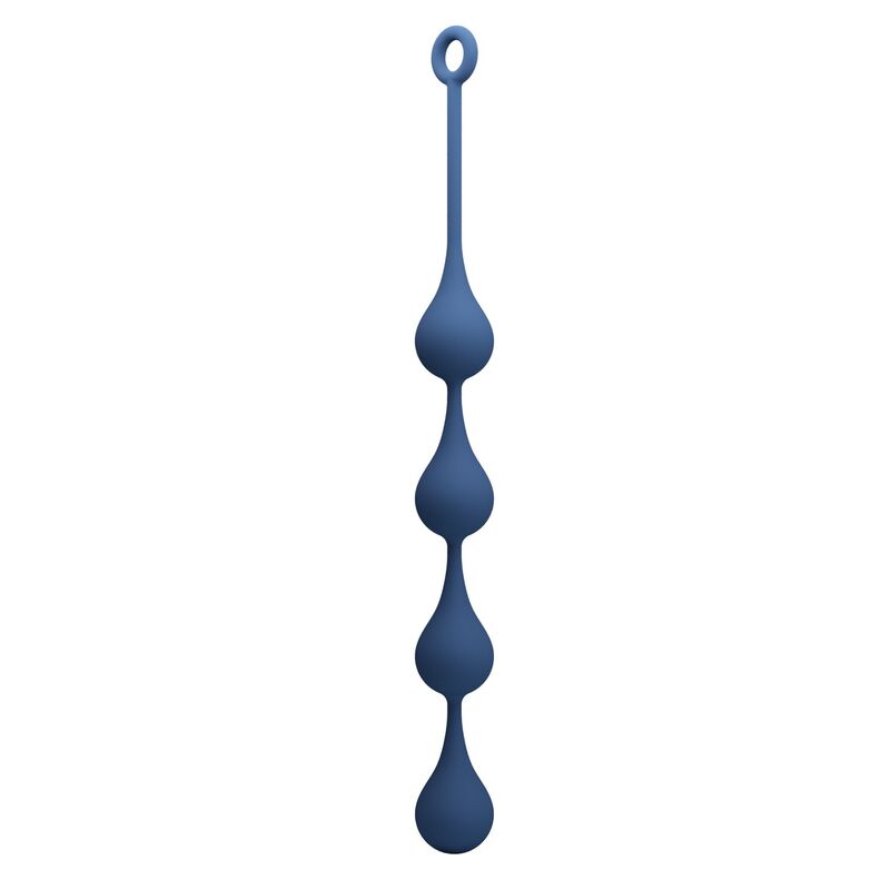 MR PLAY - BOLINHAS ANAL DE SILICONE AZUIS TAMANHO XL 52,5 CM