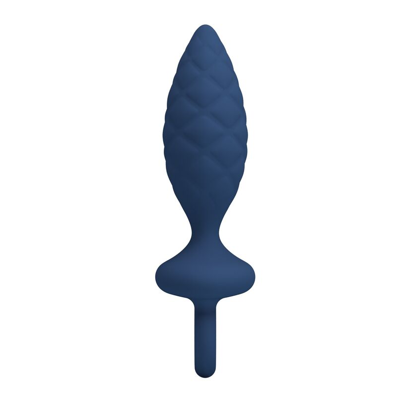 MR PLAY - PLUG ANAL TEXTURIZADO COM ANEL AZUL S