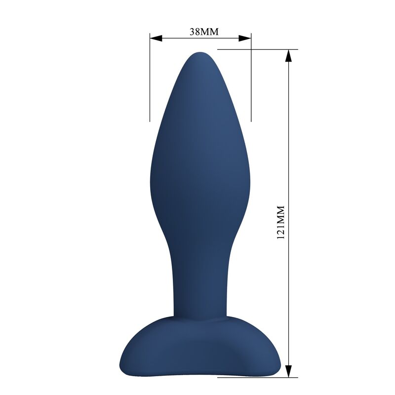 MR PLAY - PLUG ANAL DE SILICONE CÔNICO AZUL L