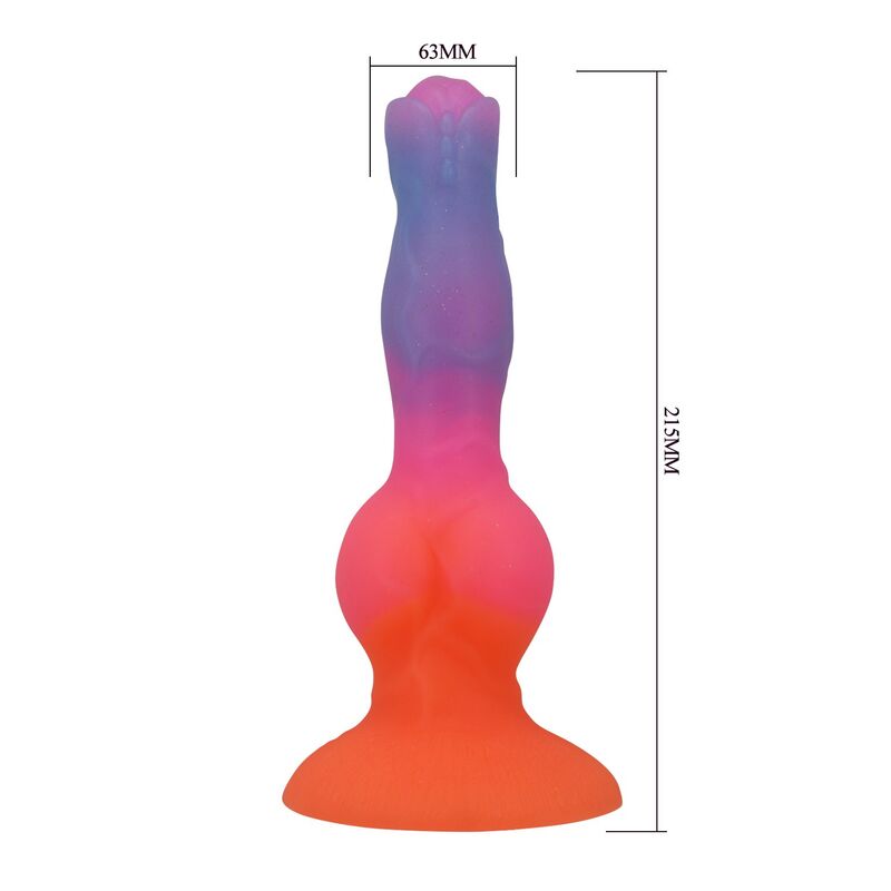 POWER MONSTERS - DILDO DE SILICONE HERCULES FANTASY 21,5 CM Ø 5 CM