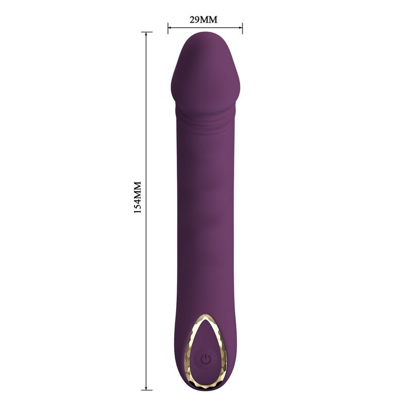 PRETTY LOVE - AMARA VIBRADOR RECARREGÁVEL COM 10 FUNÇÕES ROXO
