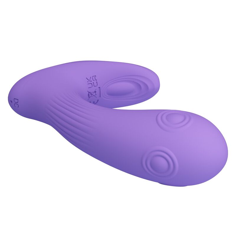 PRETTY LOVE - VIBRADOR DE DUPLA ESTIMULAÇÃO RECARREGÁVEL ANDROMEDA ROXO