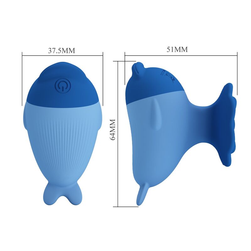 PRETTY LOVE - VIBRADOR MINI DOLPHIN RECARREGÁVEL POR USB
