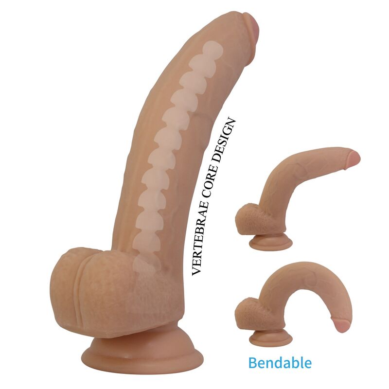 PRETTY LOVE - ELLCUMENT DILDO FLEXÍVEL REALISTA 18 CM Ø 4,5 CM TPE NATURAL