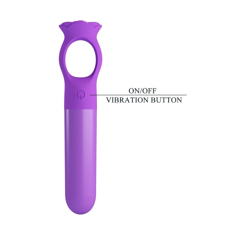 PRETTY LOVE - MINI VIBRADOR MASSAGEADOR RECARREGÁVEL GIANA ROXO