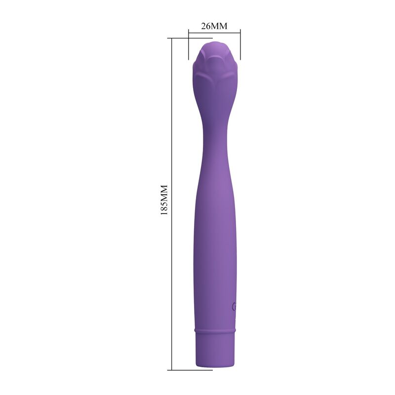 PRETTY LOVE - VIBRADOR HENRY FLEXÍVEL PARA PONTO G ROXO