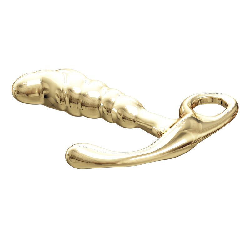 PRETTY LOVE - MASSAGEADOR DE PRÓSTATA JACK EM LIGA DE ZINCO DOURADO
