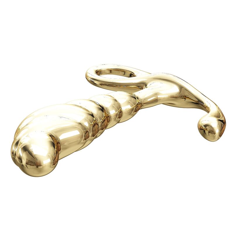 PRETTY LOVE - MASSAGEADOR DE PRÓSTATA JACK EM LIGA DE ZINCO DOURADO