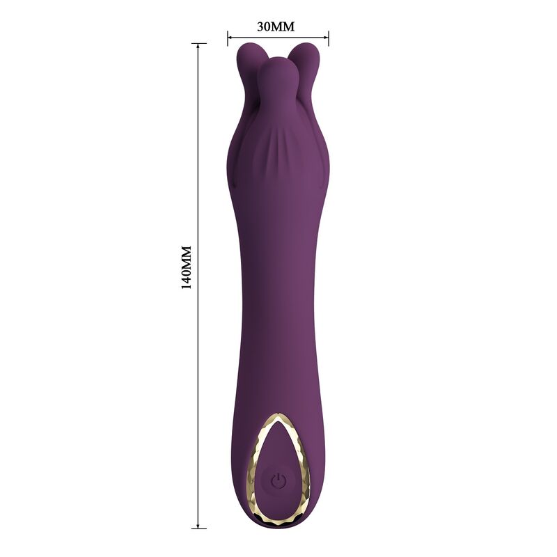 PRETTY LOVE - VIBRADOR RECARREGÁVEL LUNAO COM 10 FUNÇÕES ROXO
