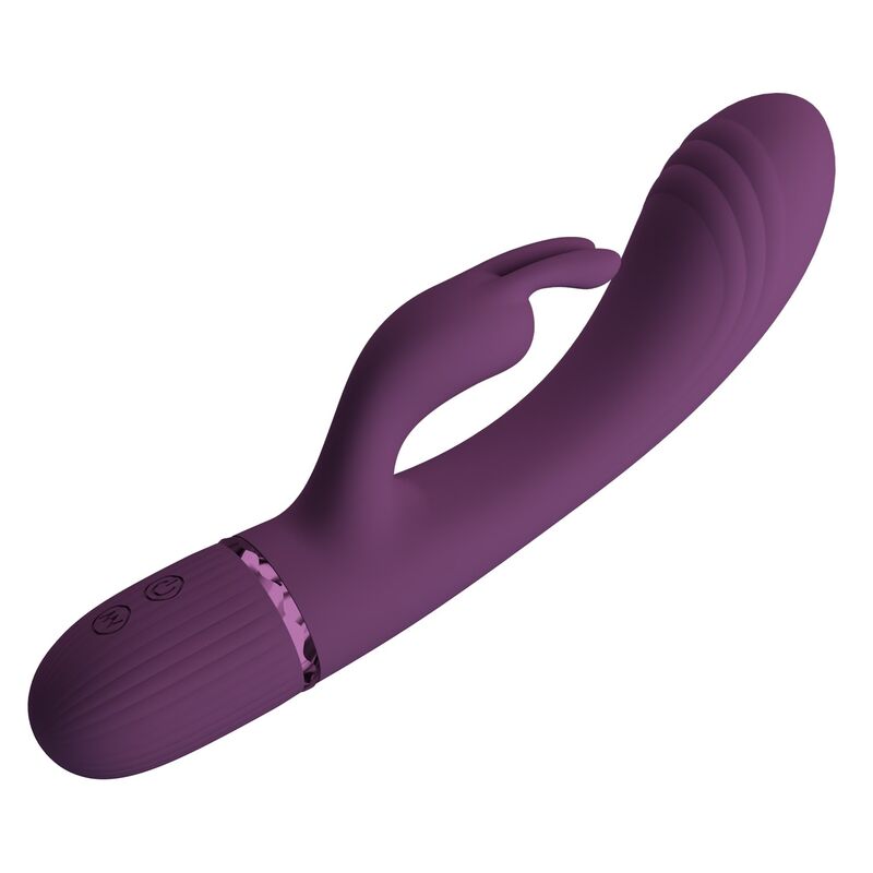 PRETTY LOVE - VIBRADOR COELHO RECARREGÁVEL ROCCO COM 10 FUNÇÕES - ROXO