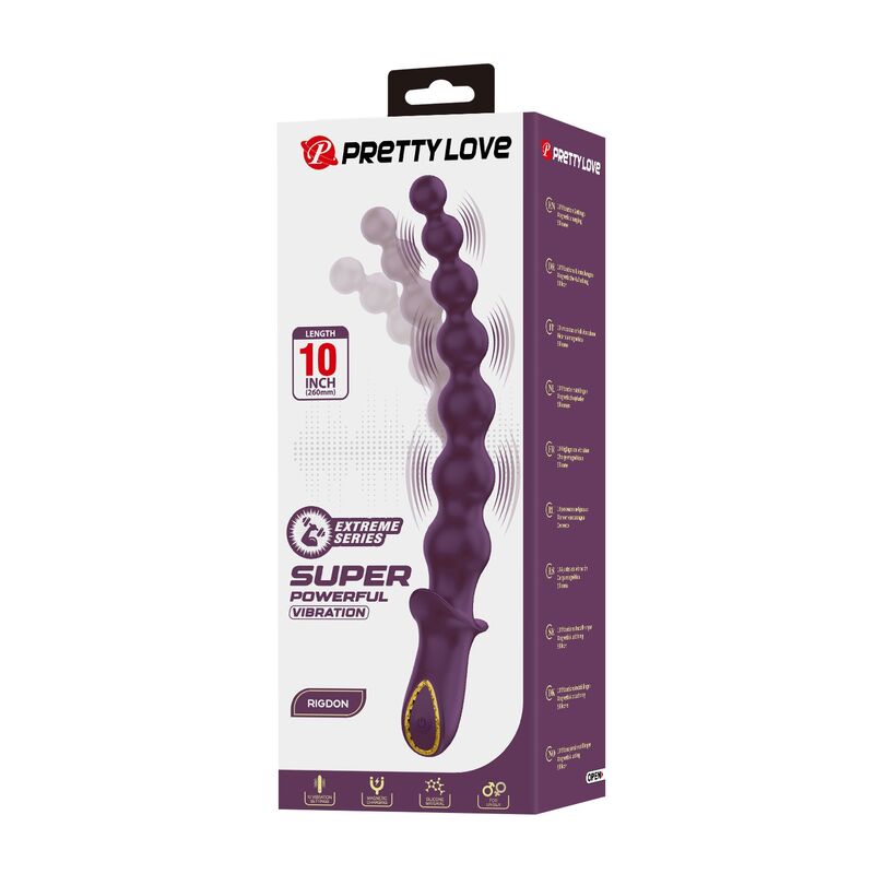 PRETTY LOVE - MADISON VIBRADOR ANAL RECARREGÁVEL COM 10 FUNÇÕES
