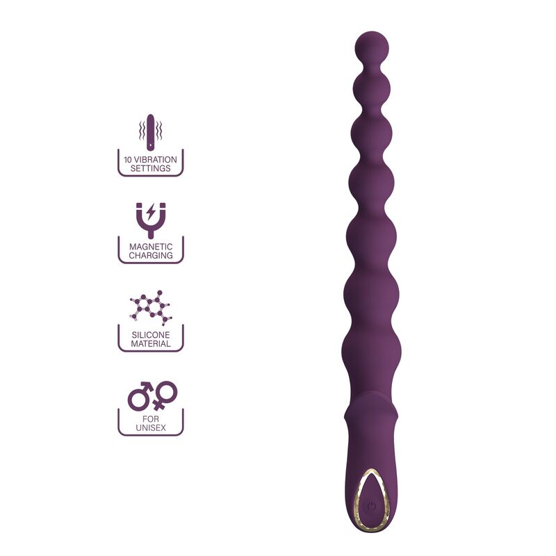PRETTY LOVE - MADISON VIBRADOR ANAL RECARREGÁVEL COM 10 FUNÇÕES