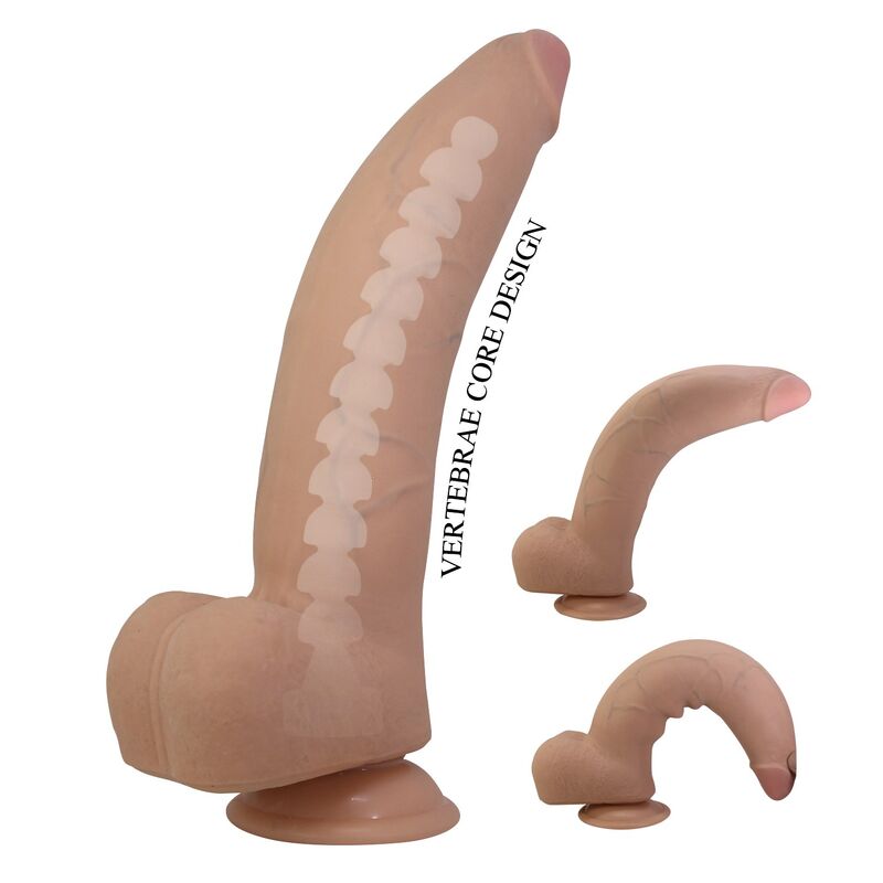 PRETTY LOVE - DILDO REALISTA QUINLAN 26 CM Ø 5,5 CM NATURAL