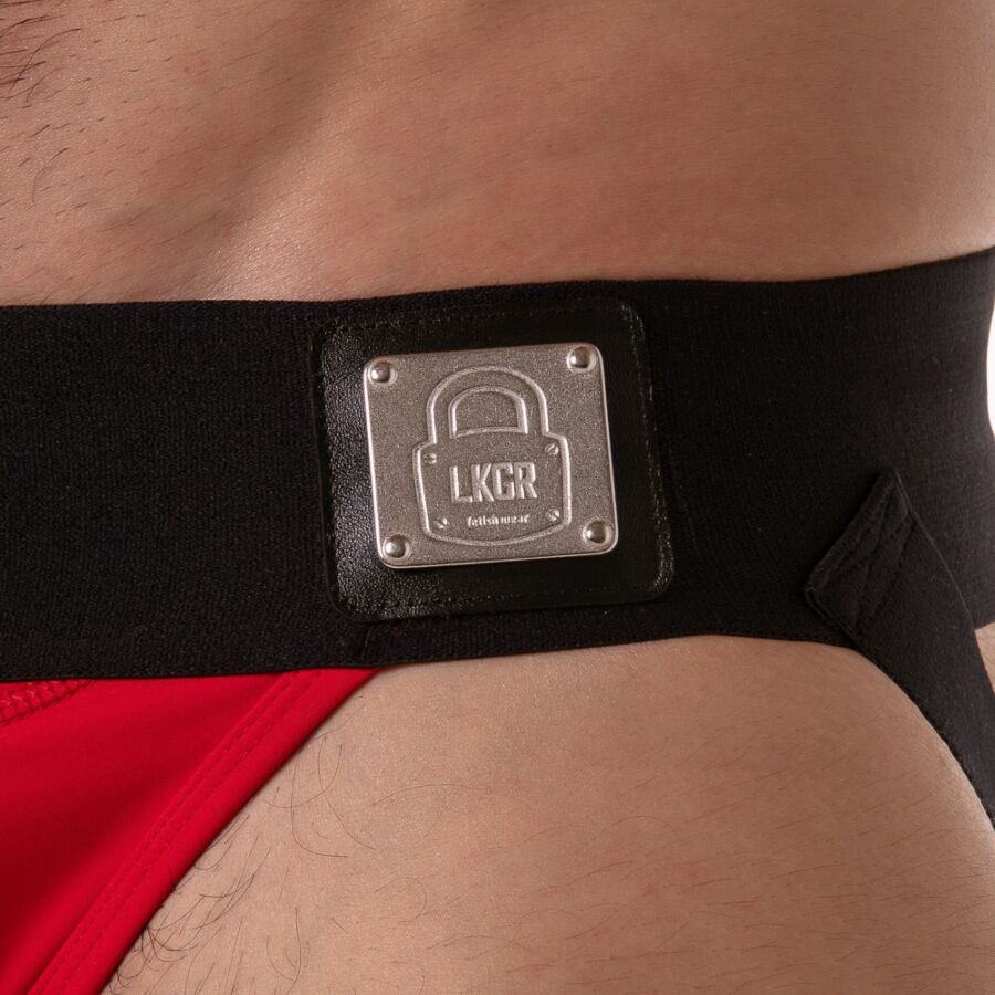 LOCKER GEAR - SUSPENSÓRIO COM CÓS LARGO VERMELHO S