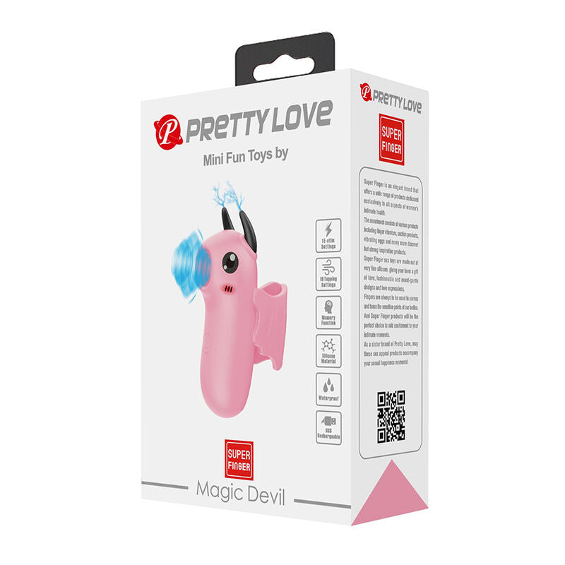 PRETTY LOVE - ESTIMULADOR DE DEDOS RECARREGÁVEL MAGIC DEVIL ROSA