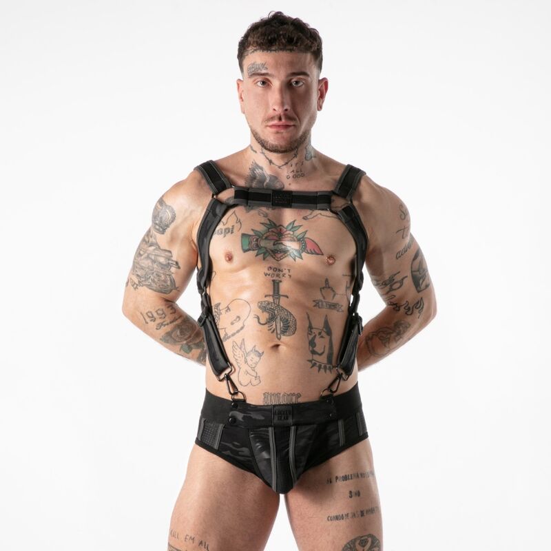 LOCKER GEAR - CINTO DE ACESSO MILITAR COMPLETO PRETO L/XL