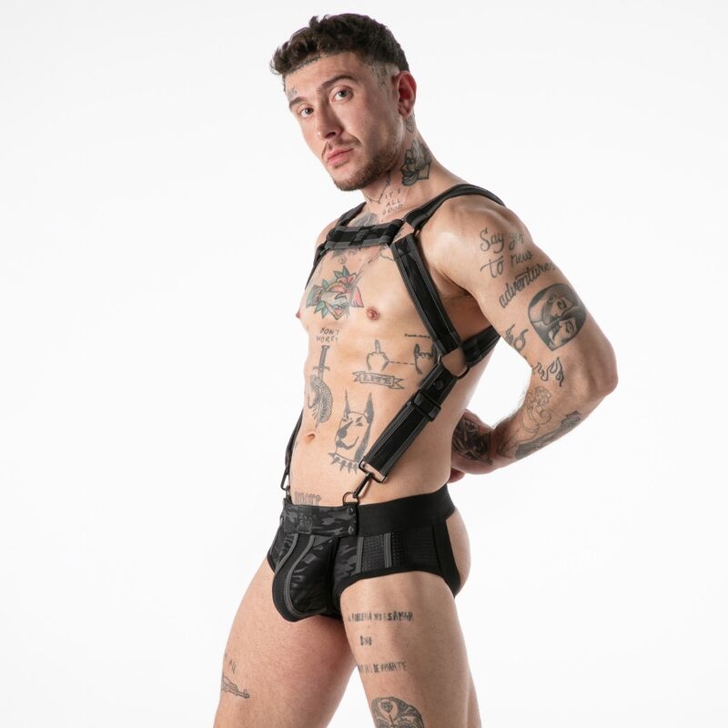 LOCKER GEAR - CINTO DE ACESSO MILITAR COMPLETO PRETO L/XL