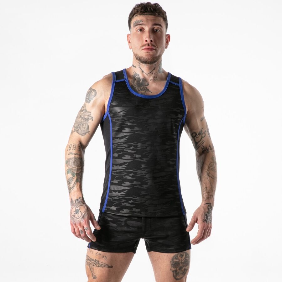 LOCKER GEAR - REGATA AZUL COM ACESSO MILITAR COMPLETO L