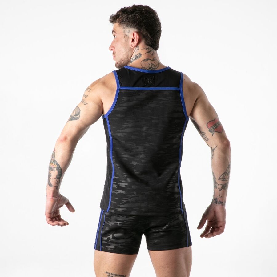 LOCKER GEAR - REGATA AZUL COM ACESSO MILITAR COMPLETO - TAMANHO XL