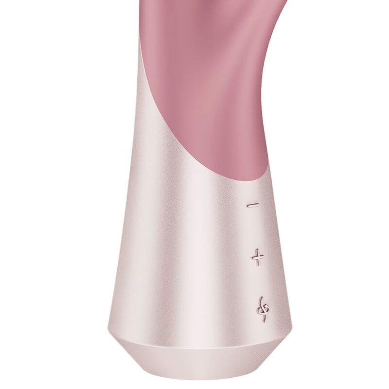 SATISFYER - PEARL BUNNY 1 VIBRADOR COELHO COM PÉROLAS GIRATÓRIAS TERRACOTA