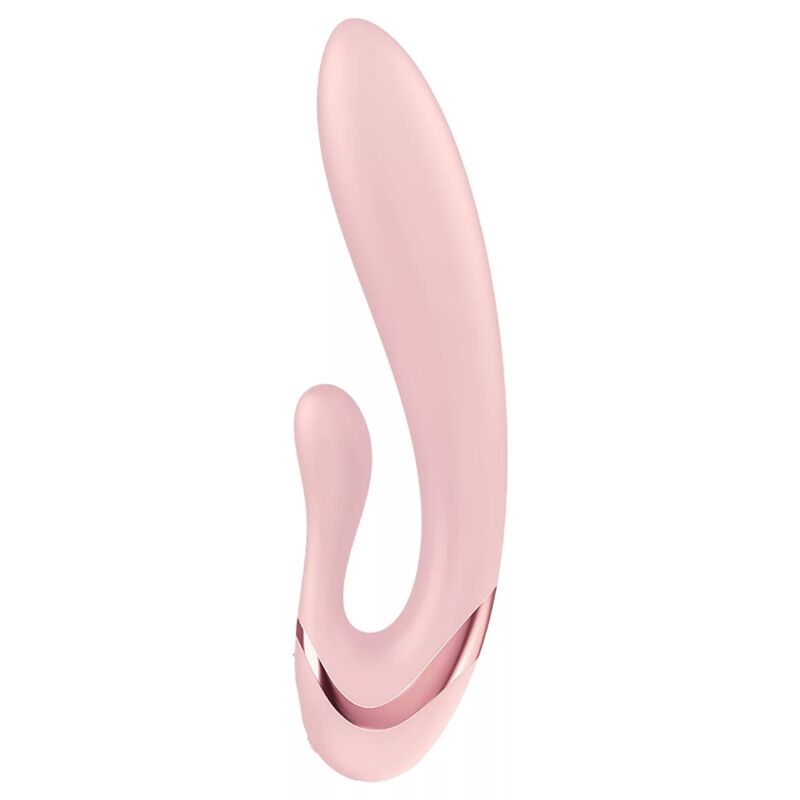 SATISFYER - PEARL BUNNY 3 VIBRADOR COELHO COM PÉROLAS GIRATÓRIAS ROSA CLARO