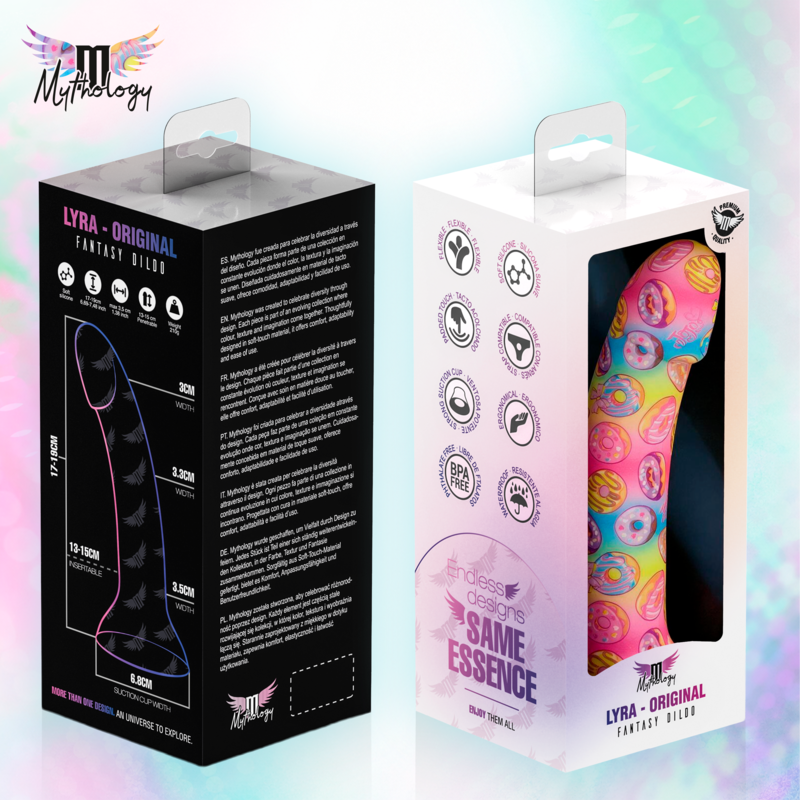 MYTHOLOGY - LYRA 2 DILDO DE SILICONE 19 CM Ø 3,3 CM DONUTS