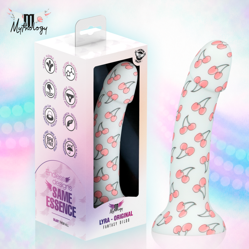 MYTHOLOGY - LYRA 3 DILDO DE SILICONE 17 CM Ø 3,6 CM CEREJAS