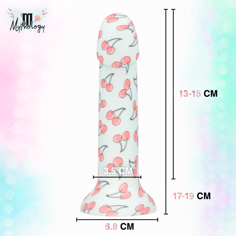 MYTHOLOGY - LYRA 3 DILDO DE SILICONE 17 CM Ø 3,6 CM CEREJAS