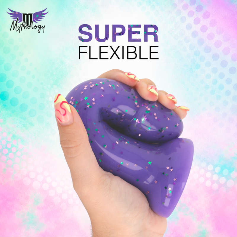 MYTHOLOGY - LYRA 10 DILDO DE SILICONE 17 CM Ø 3,6 CM ROXO COM PINTAS
