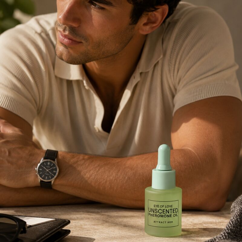 EYE OF LOVE - ÓLEO PERFUMADO COM FEROMÔNIOS PARA HOMENS, SEM FRAGRÂNCIA, 20 ML