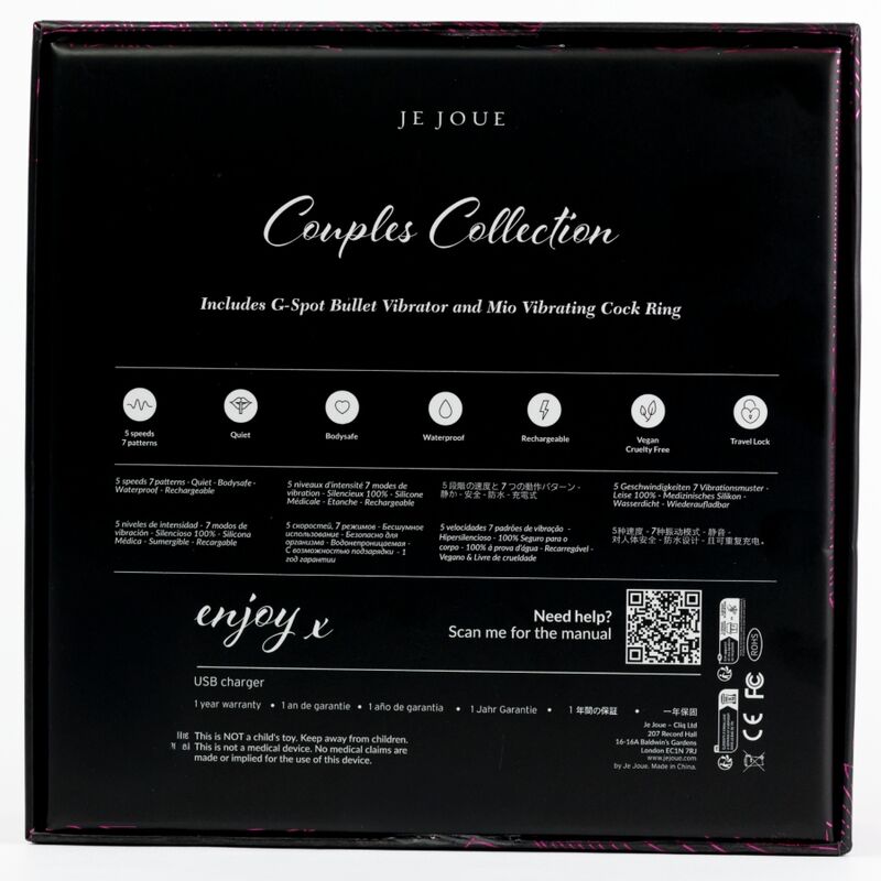 JE JOUE - CONJUNTO VIBRADOR COLEÇÃO CASAIS PARA CASAIS