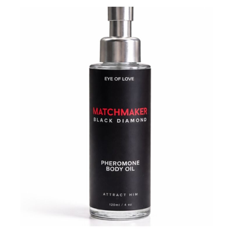 EYE OF LOVE - ÓLEO CORPORAL COM FEROMÔNIOS DE DIAMANTE NEGRO MATCHMAKER 120 ML