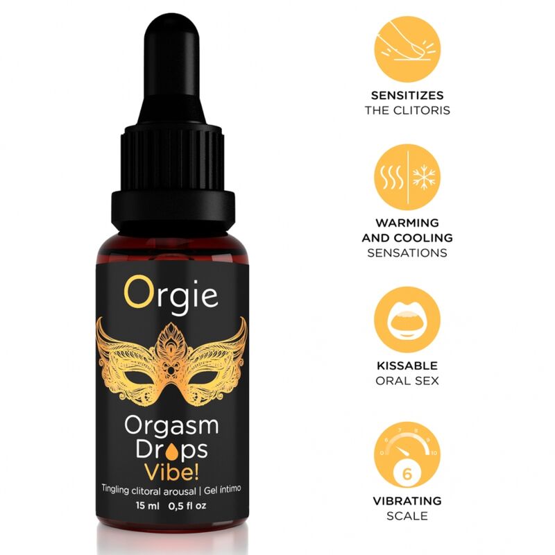 Orgie — Gotas Vibratórias para Orgasmo Estimulação Clitoriana 15 ml