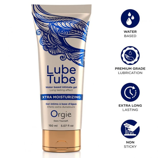 ORGIE - LUBRIFICANTE EM TUBO GEL ÍNTIMO EXTRA HIDRATANTE À BASE DE ÁGUA 150 ML