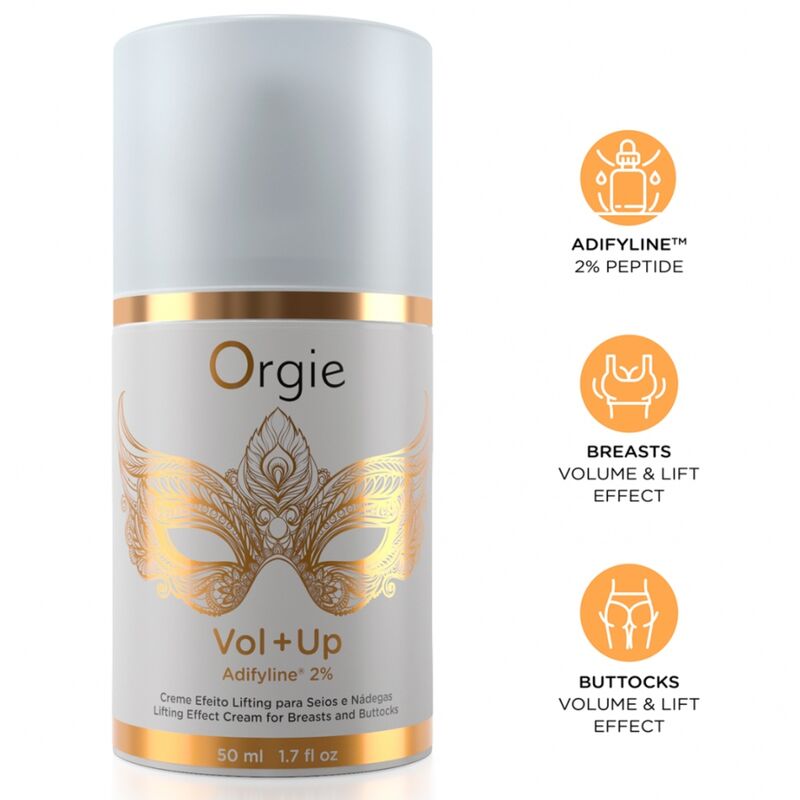 ORGIE - CREME COM EFEITO LIFTING VOL+UP PARA SEIOS E GLÚTEOS 50 ML