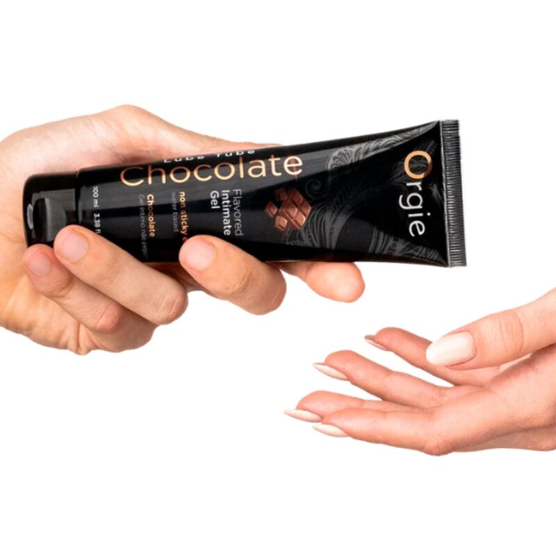 ORGIE - LUBRIFICANTE EM TUBO CHOCOLATE BEIJÁVEL GEL ÍNTIMO À BASE DE ÁGUA 100 ML