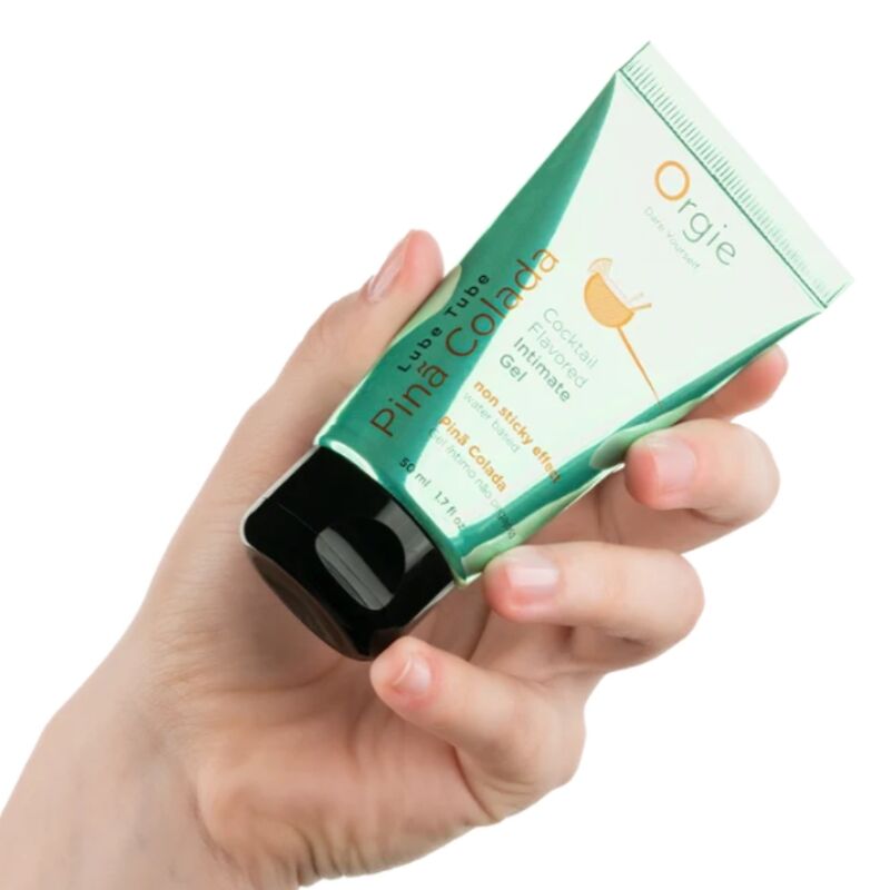 ORGIE - LUBRIFICANTE EM TUBO COQUETEL PIÑA COLADA BEIJÁVEL GEL ÍNTIMO À BASE DE ÁGUA 50 ML