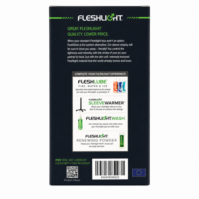 FLESHLIGHT – FLESHSKINS GRIP BLUE ICE MASTURBADOR MANUAL MASCULINO AZUL