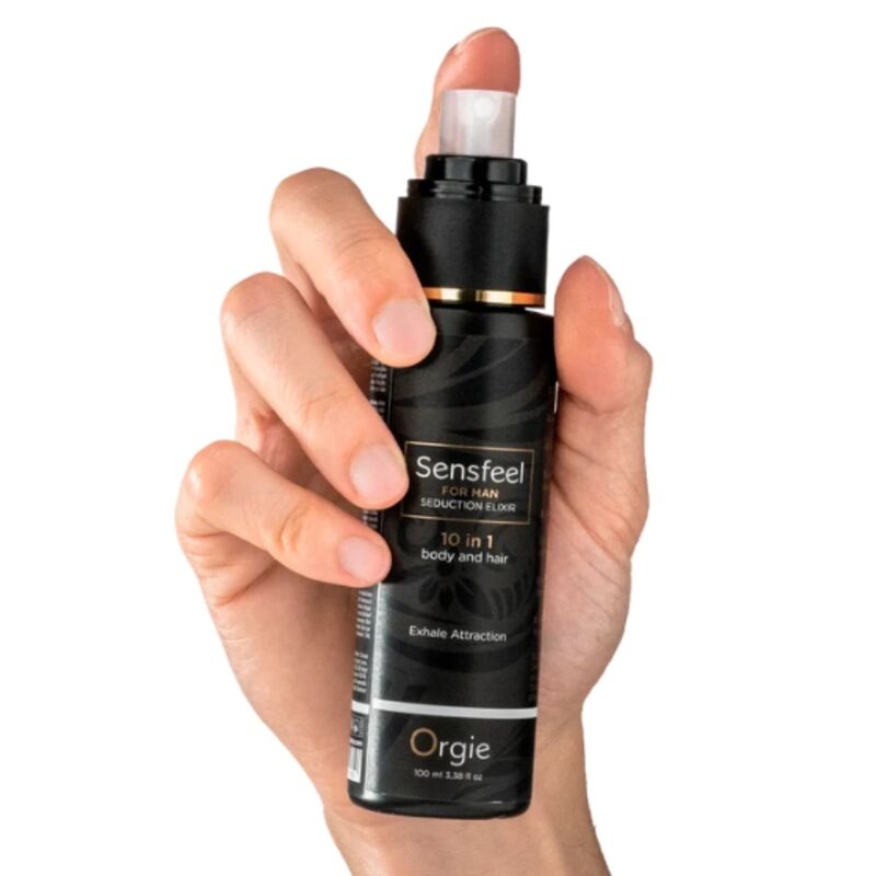 ORGIE - SENSFEEL PARA HOMENS ELIXIR DE SEDUÇÃO 10 EM 1 PARA CORPO E CABELO 100 ML
