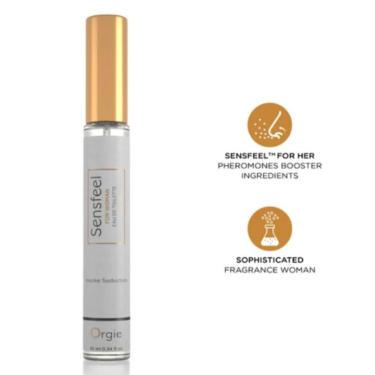 ORGIE - SENSFEEL PARA MULHERES, BOOSTER DE FEROMÔNIOS, EAU DE TOILETTE, TAMANHO VIAGEM 10 ML