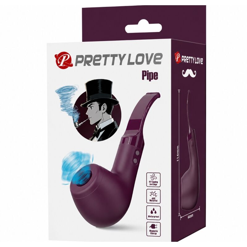 PRETTY LOVE - ESTIMULADOR DE TUBO COM 10 NÍVEIS DE PRESSÃO ROXO