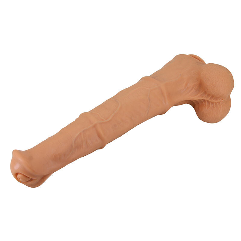 PRETTY LOVE - BENOIT DILDO REALISTA COM TOQUE SUAVE E PELE DESLIZANTE  38,5 CM NATURAL