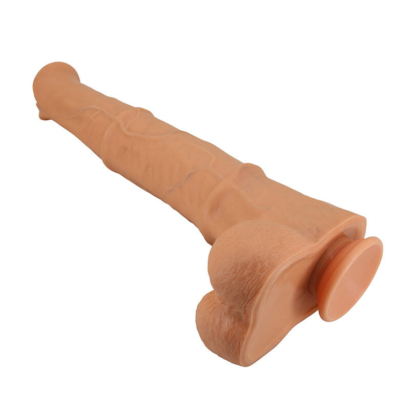 PRETTY LOVE - BENOIT DILDO REALISTA COM TOQUE SUAVE E PELE DESLIZANTE  38,5 CM NATURAL