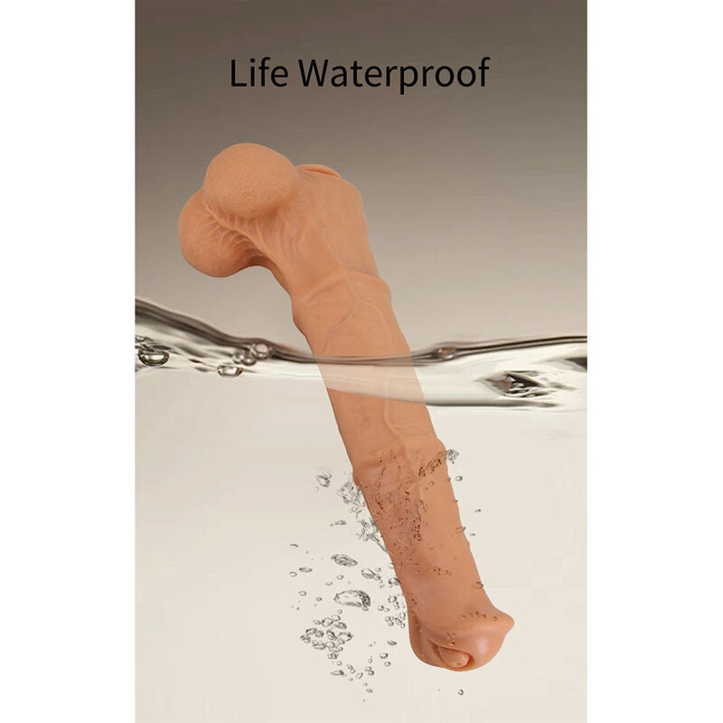 PRETTY LOVE - BENOIT DILDO REALISTA COM TOQUE SUAVE E PELE DESLIZANTE  38,5 CM NATURAL