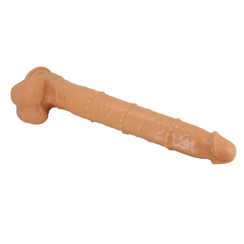 PRETTY LOVE - BRAM DILDO REALISTA DE TOQUE SUAVE COM PELE DESLIZANTE 40 CM NATURAL