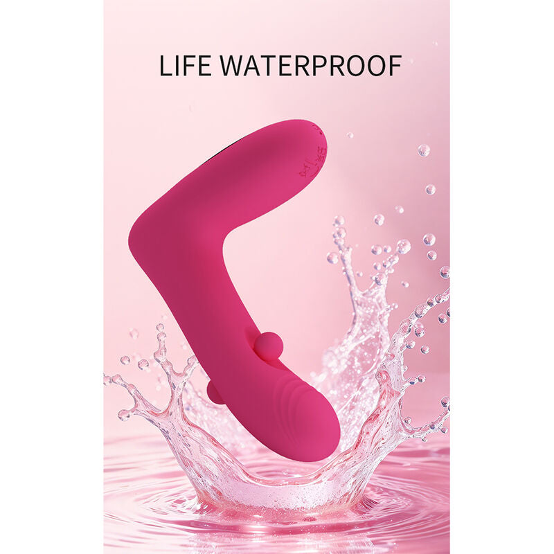 PRETTY LOVE - DUDEN VIBRADOR DE SILICONE RECARREGÁVEL COM 12 MODOS DE VIBRAÇÃO E 3 MODOS DE BALANÇO, ROSA.