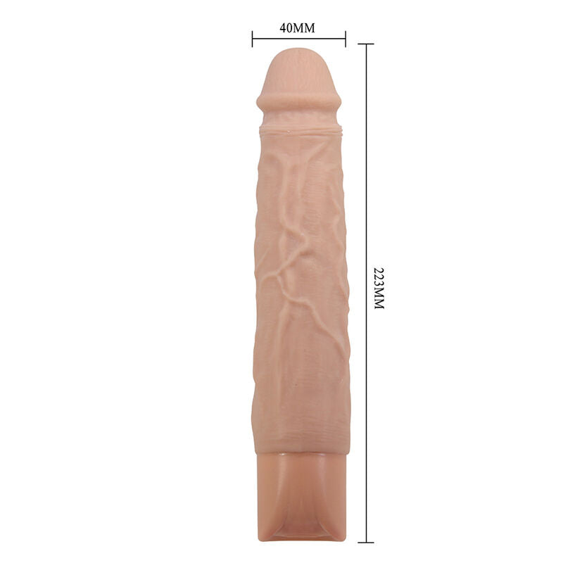 PRETTY LOVE - KESSLER DILDO VIBRATÓRIO REALISTA COM 10 MODOS DE VIBRAÇÃO E 10 NÍVEIS DE PROFUNDIDADE, 22 CM NATURAL